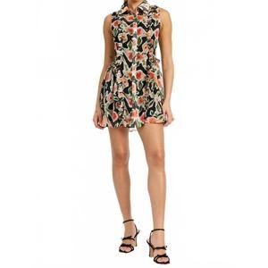 NEW EN SAISON eden mini dress in black red